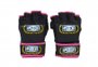 Luva de MMA Profissional Sintética com Velcro Preta/Rosa - Punch
